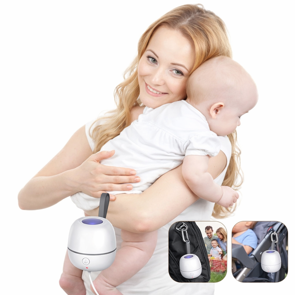 Stérilisateur UV portable pour suce et tétine bébé, solution d’hygiène compacte sans eau