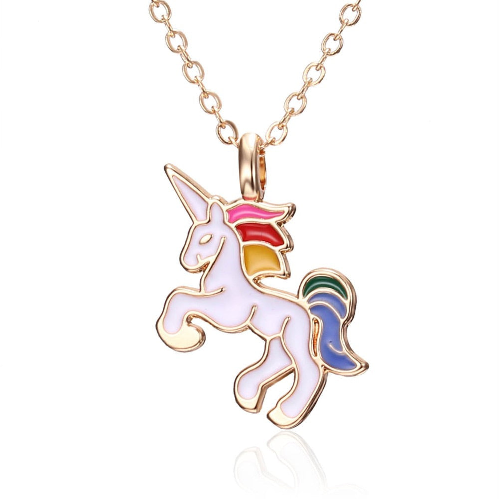 Chaîne avec pendentif licorne - 7 choix