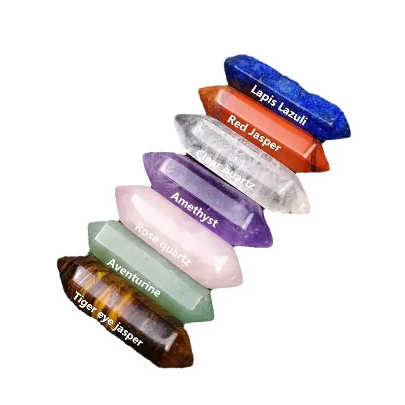14pcs Sets Quartz Crystal Chakra Stones