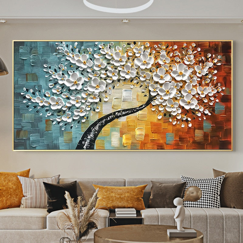 Art mural Canvas Abstract Flowers