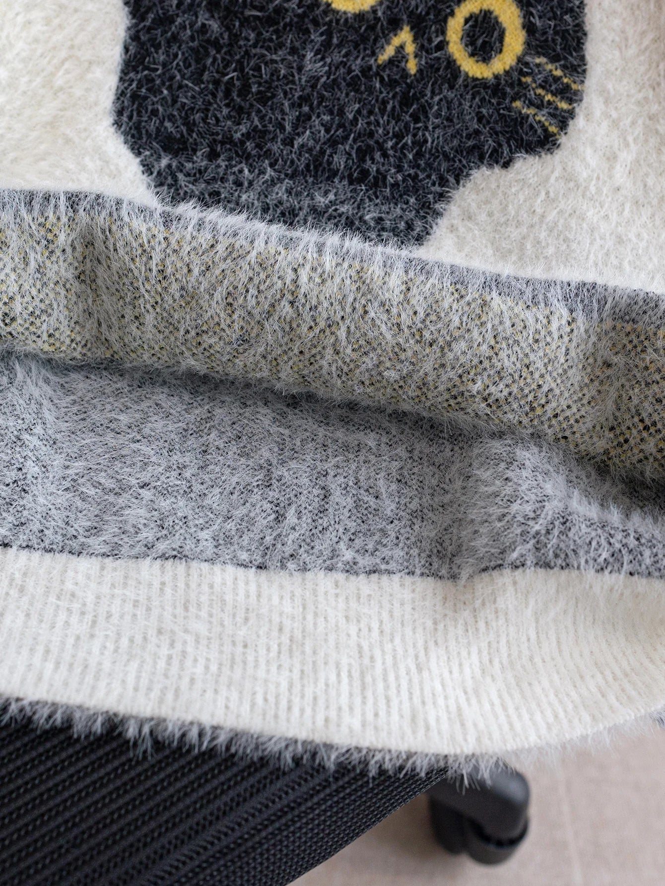 Gilet sweater Chat Fluffy