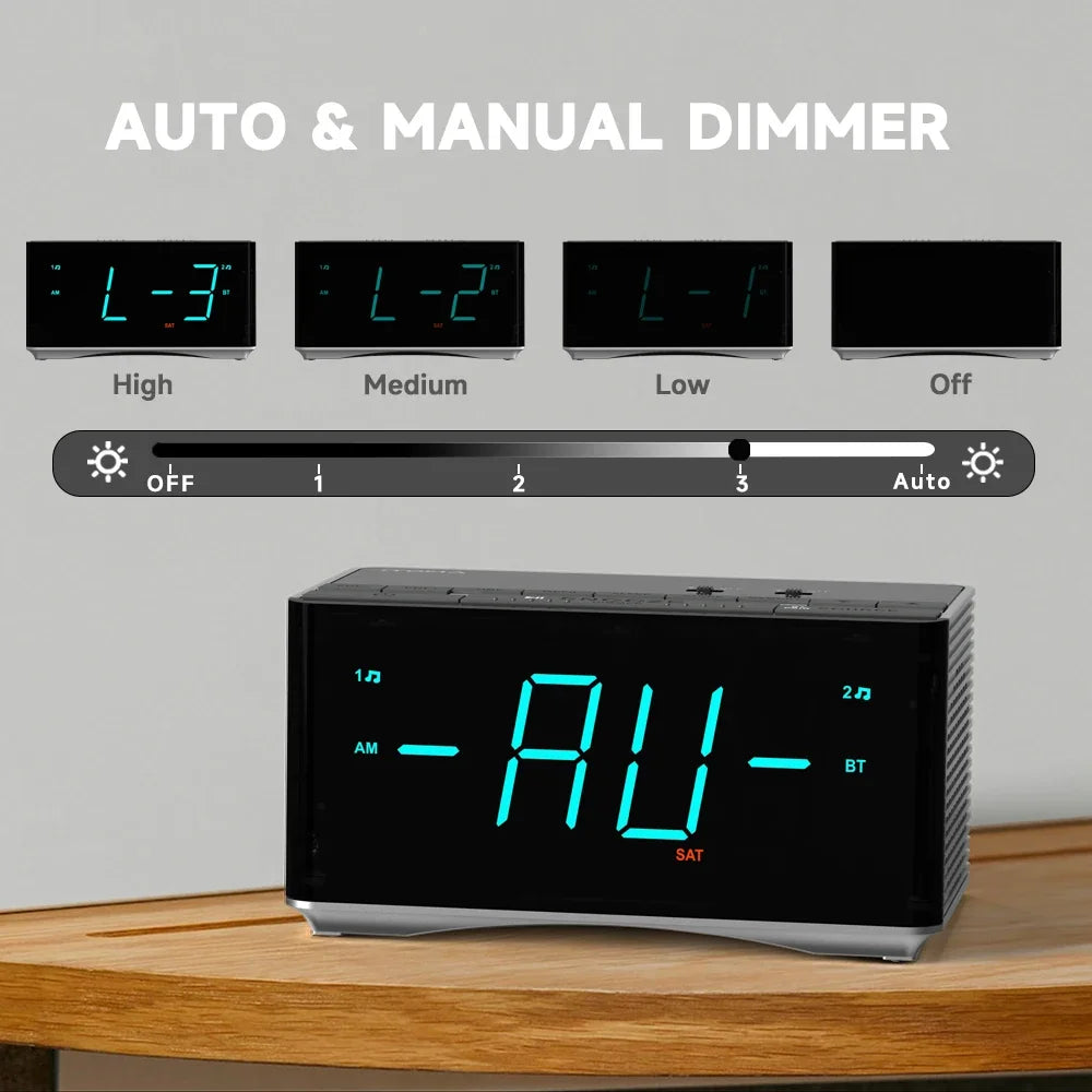 Radio FM Réveil Bluetooth Alarm Clock