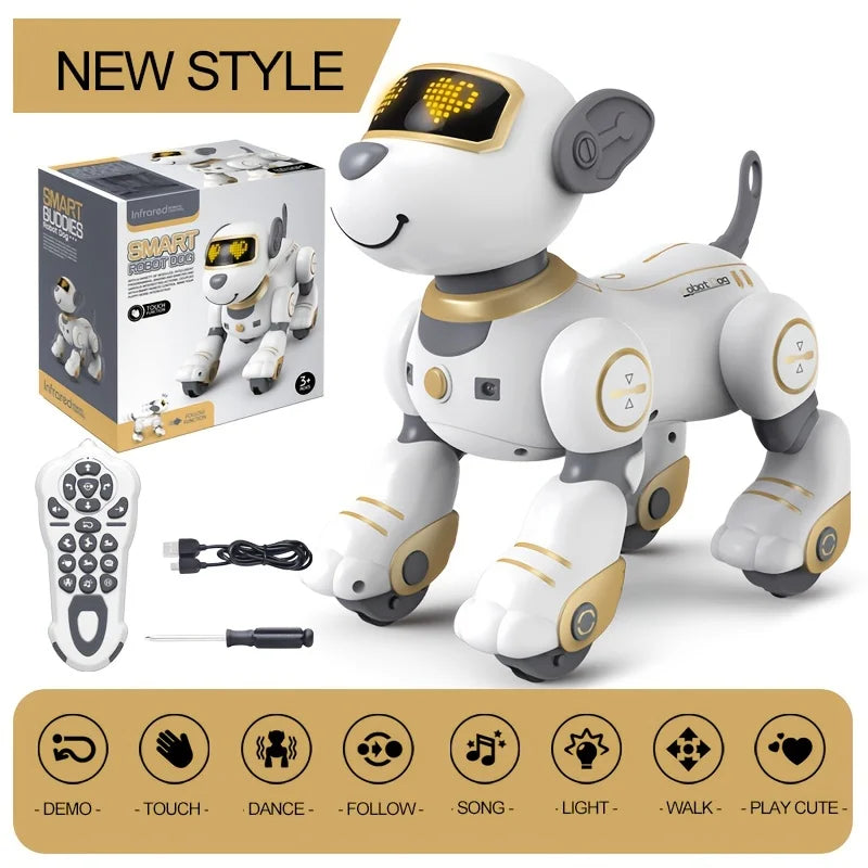 Remote-Controlled Smart Robot Dog – Interactive Toy that Dances, Sings, and Follows Movements