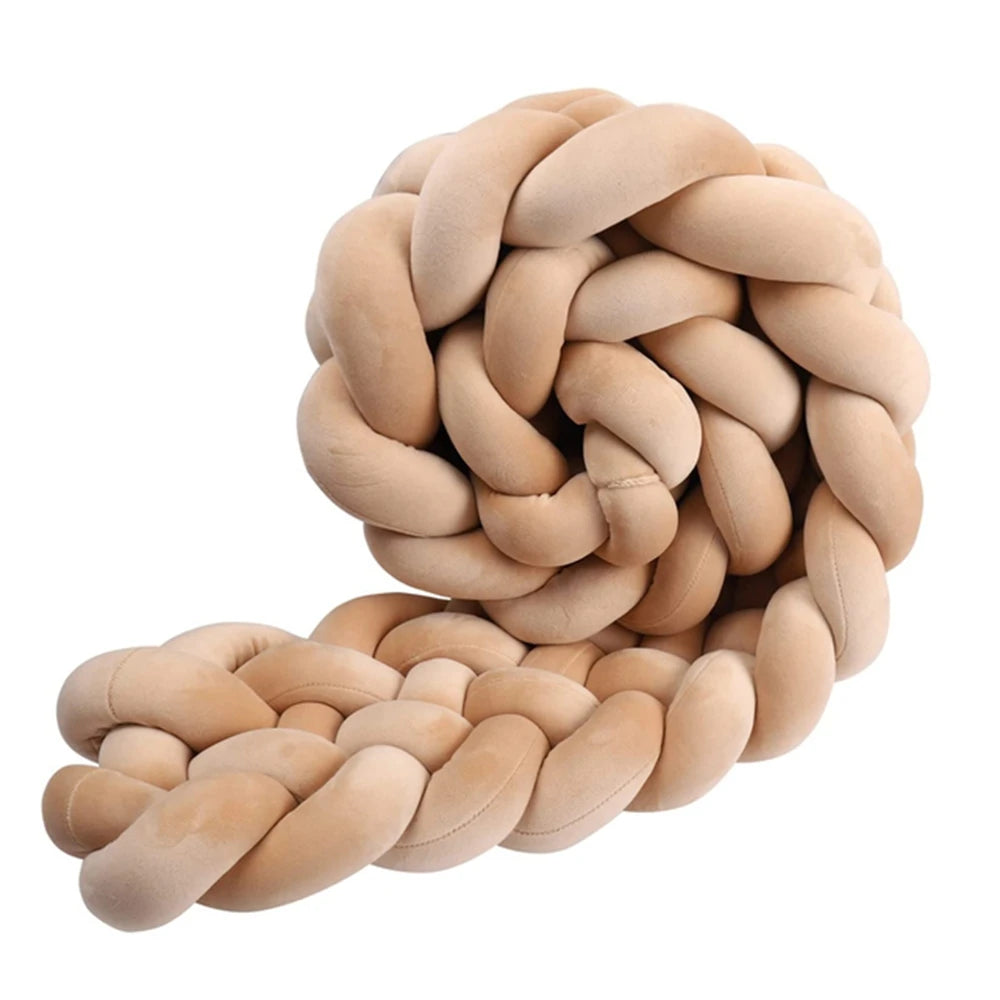 6-knot braided bed bumper – Stars Collection – Decorative textile accessory