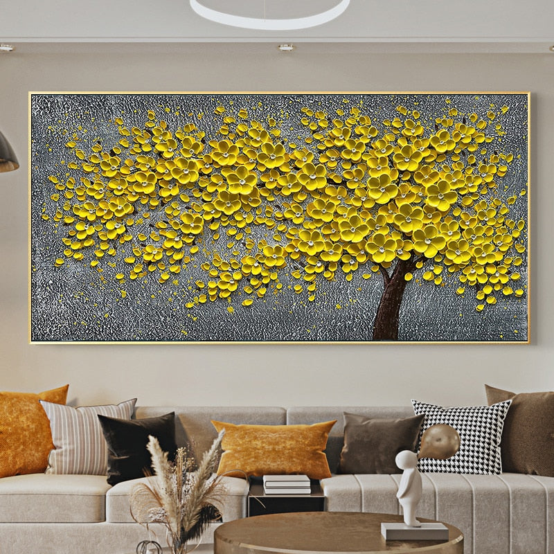 Art mural Canvas Abstract Flowers