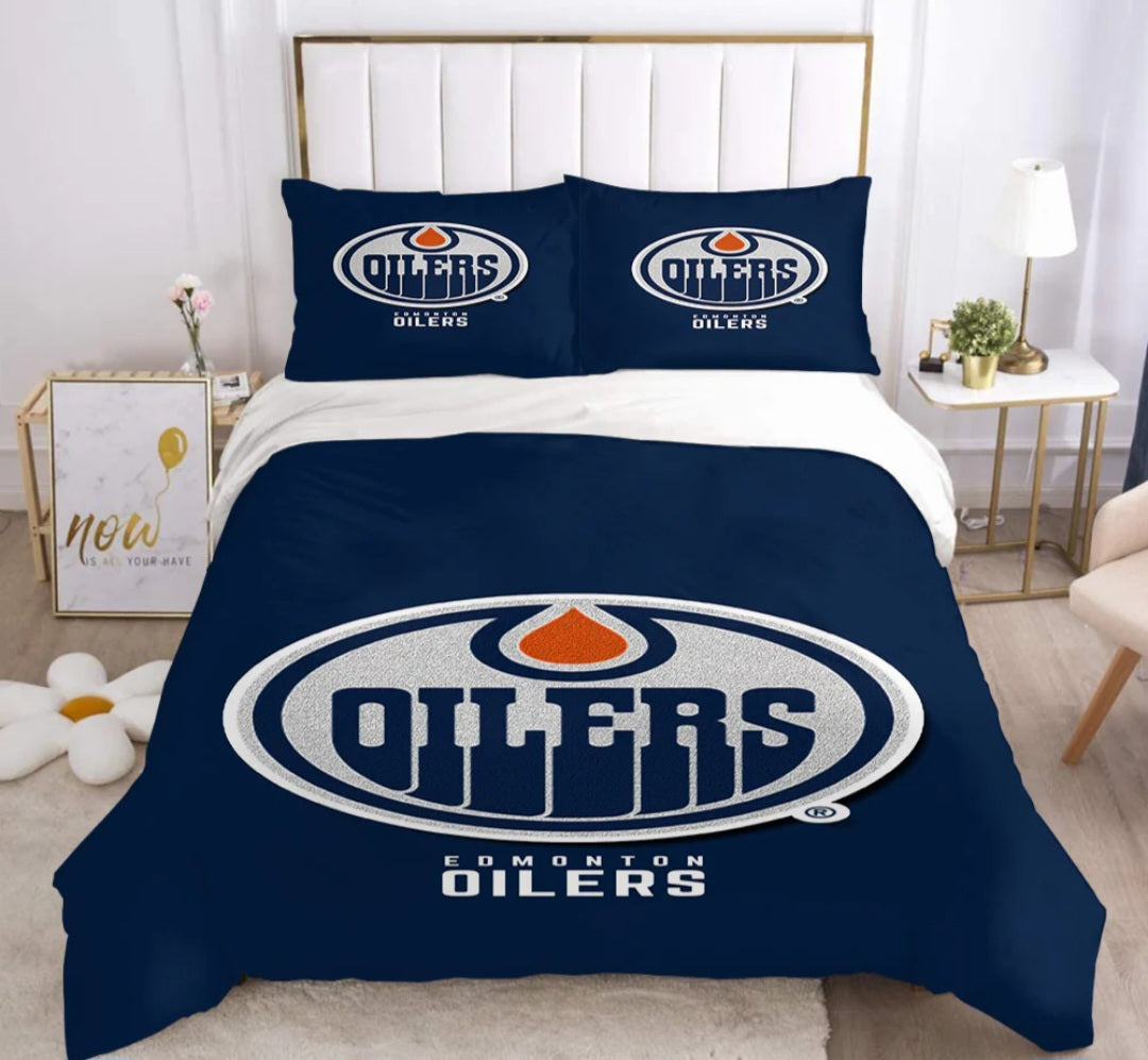 Ensemble de literie Edmonton Hockey Team Duvet Cover