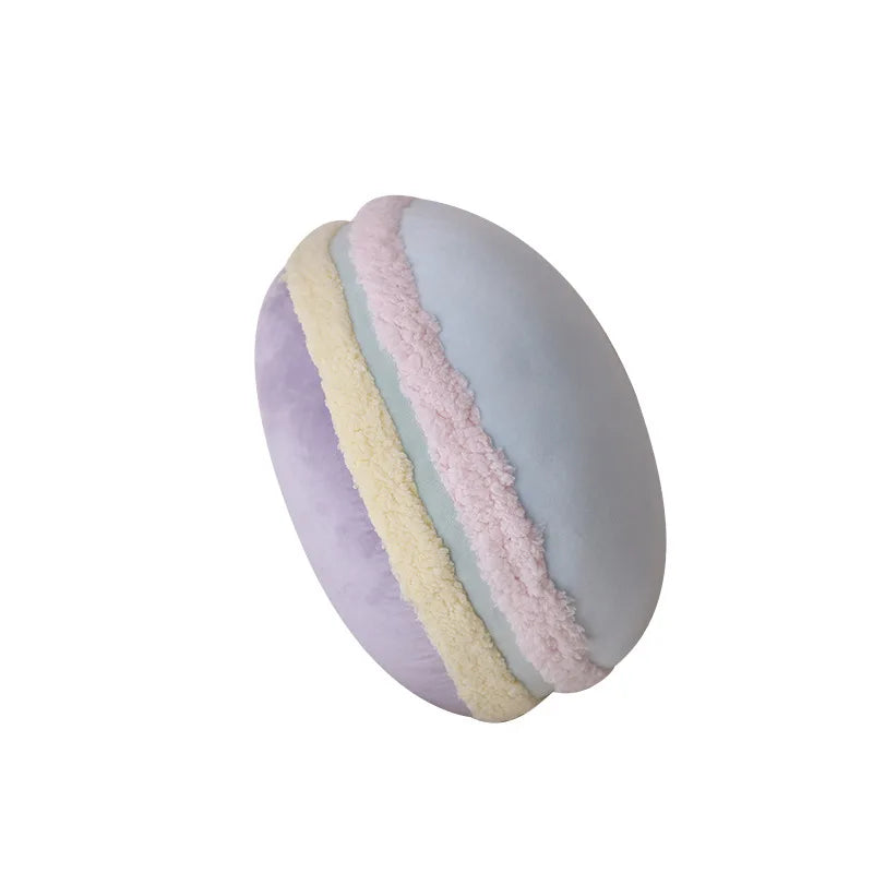 Coussin Macaron Rond – Coussin Déco Moelleux Style Pastel
