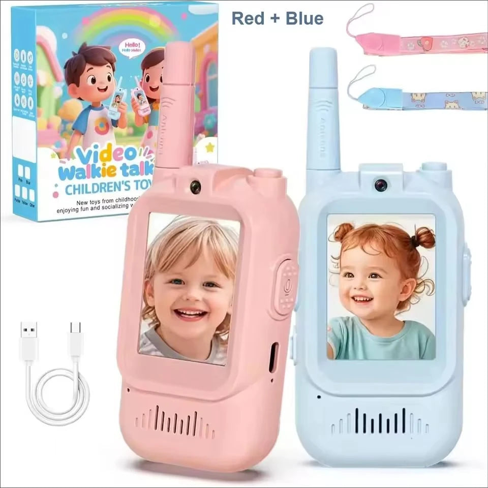 Talkies-walkies vidéo pour enfants – Lot de 2, écran 2 pouces, rechargeables - photo 7