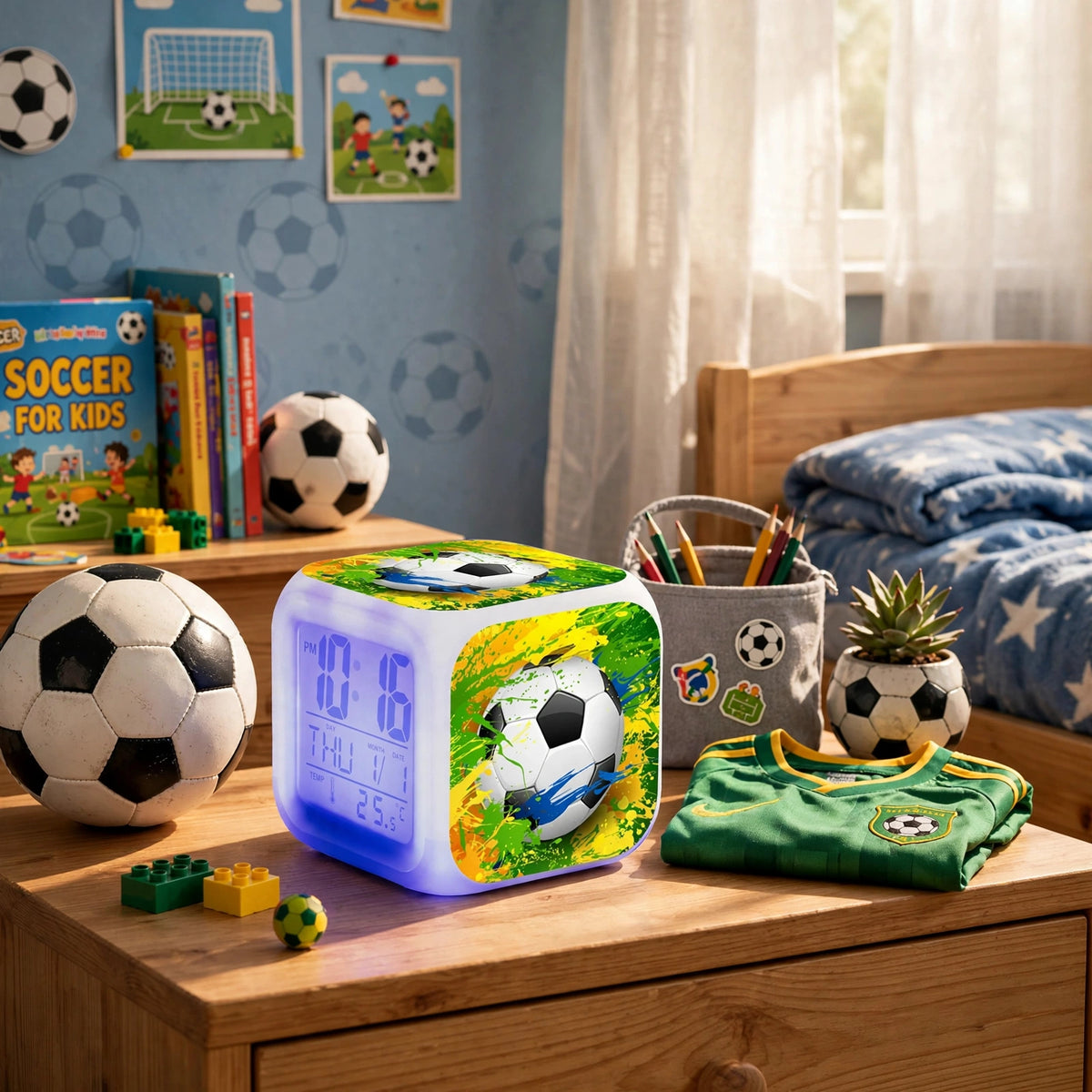 Réveil matin LED Soccer
