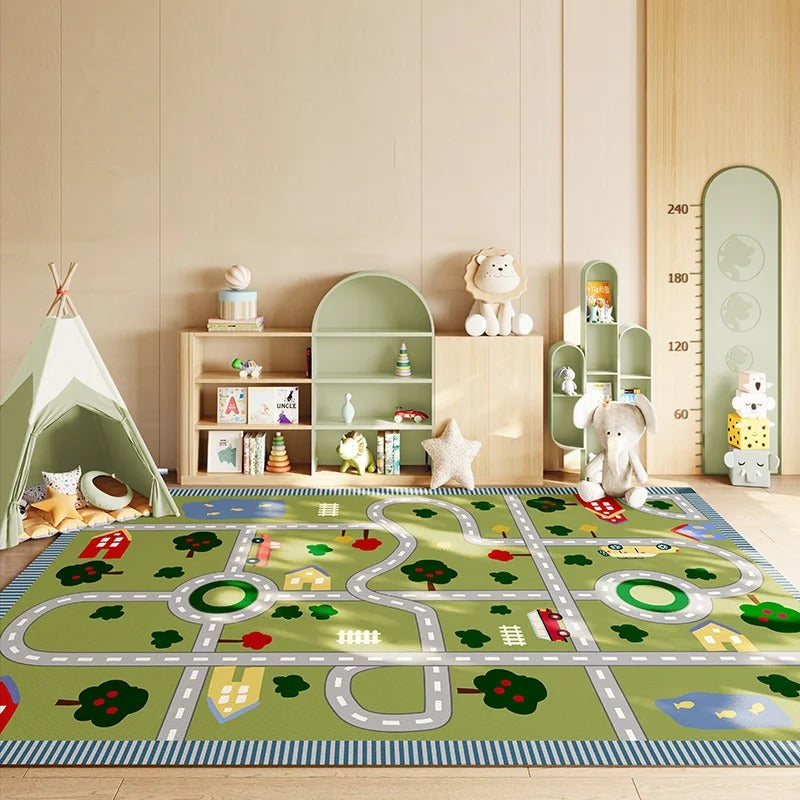 Alfombra de decoración de dibujos animados para niños