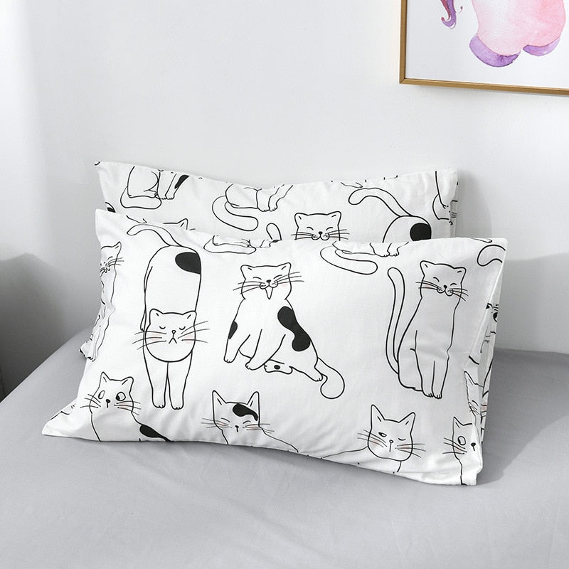 Kawaii Cat Bedding Set