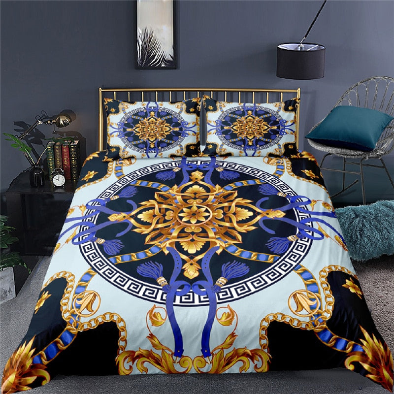 Golden Baroque Bedding Set