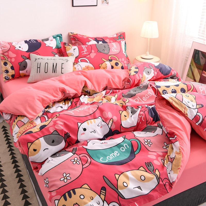 Coffee Cat bedding
