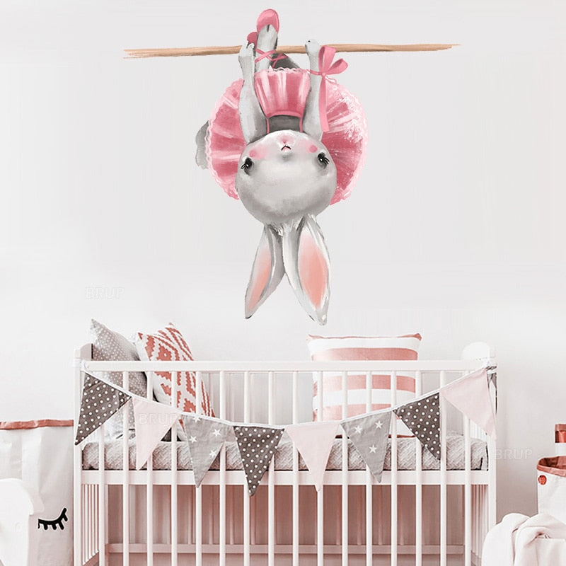Autocollant mural Lapin / Chat