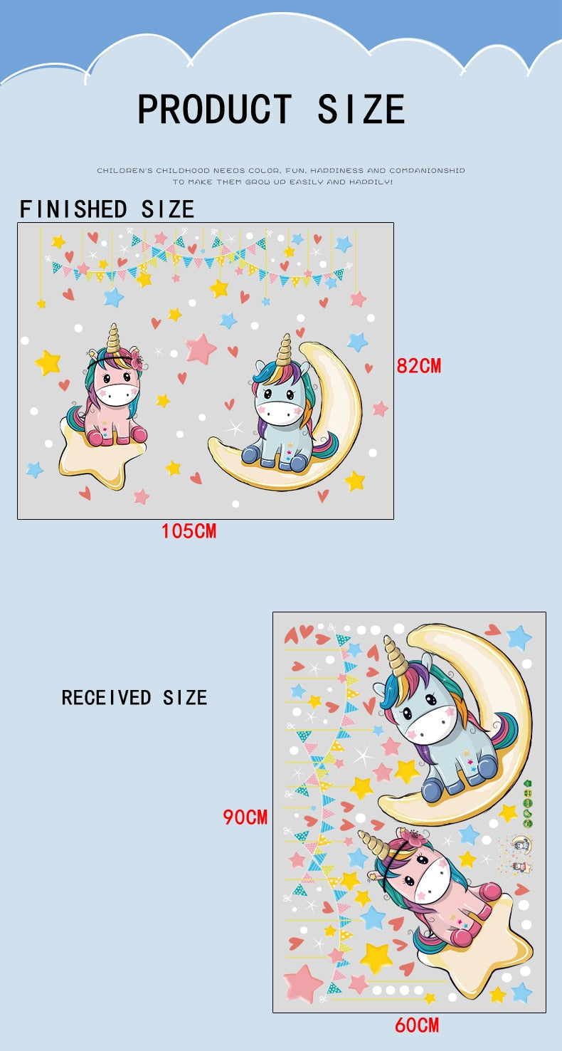 Unicorn Colorful Wall Sticker