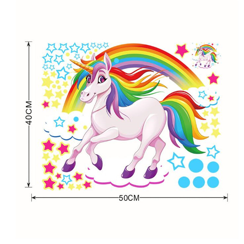 Rainbow Unicorn II Wall Sticker