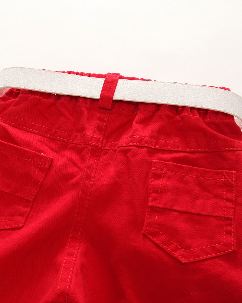 Ensemble short, ceinture et t shirt 2T à 6 ans
