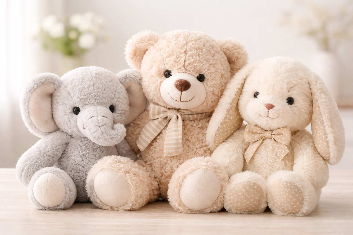 Peluches douces et réconfortantes