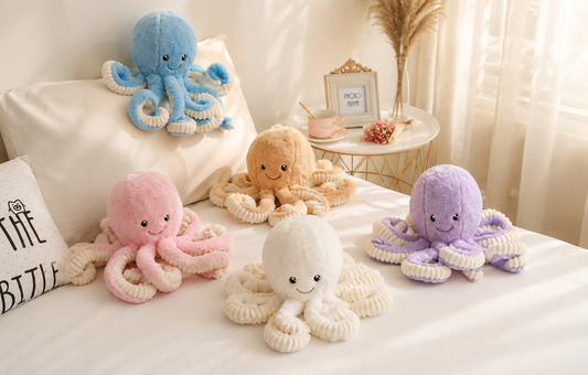 Peluche pieuvre douce pour enfant