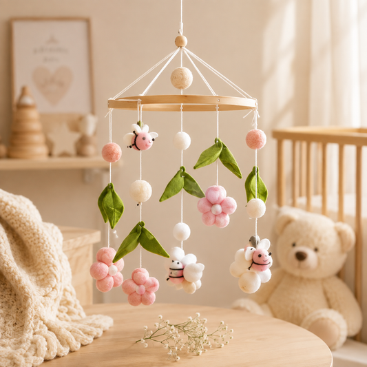 mobile bébé en bois 