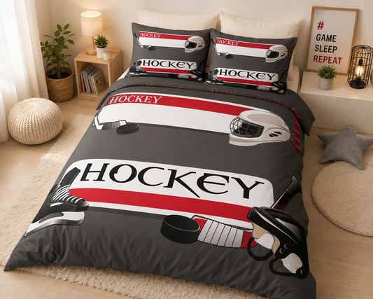 Ensemble de literie 3D Ice Hockey