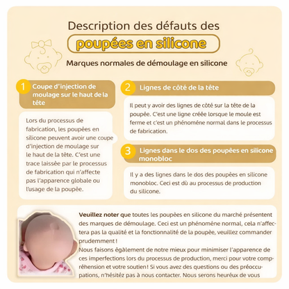 Poupée Reborn Silicone Premium Doll Soft Touch Karina 45cm