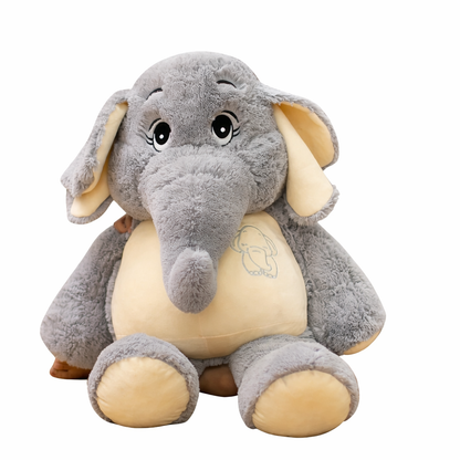 Giant Elephant Plush 🐘 (38-98 cm) – Soft XXL Cushion & Ultra Comfortable Cuddly Toy for Children