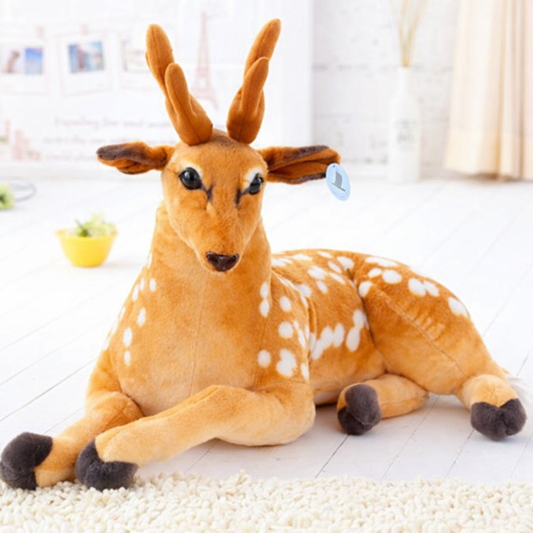 peluche cerf realiste douce animal en peluche
