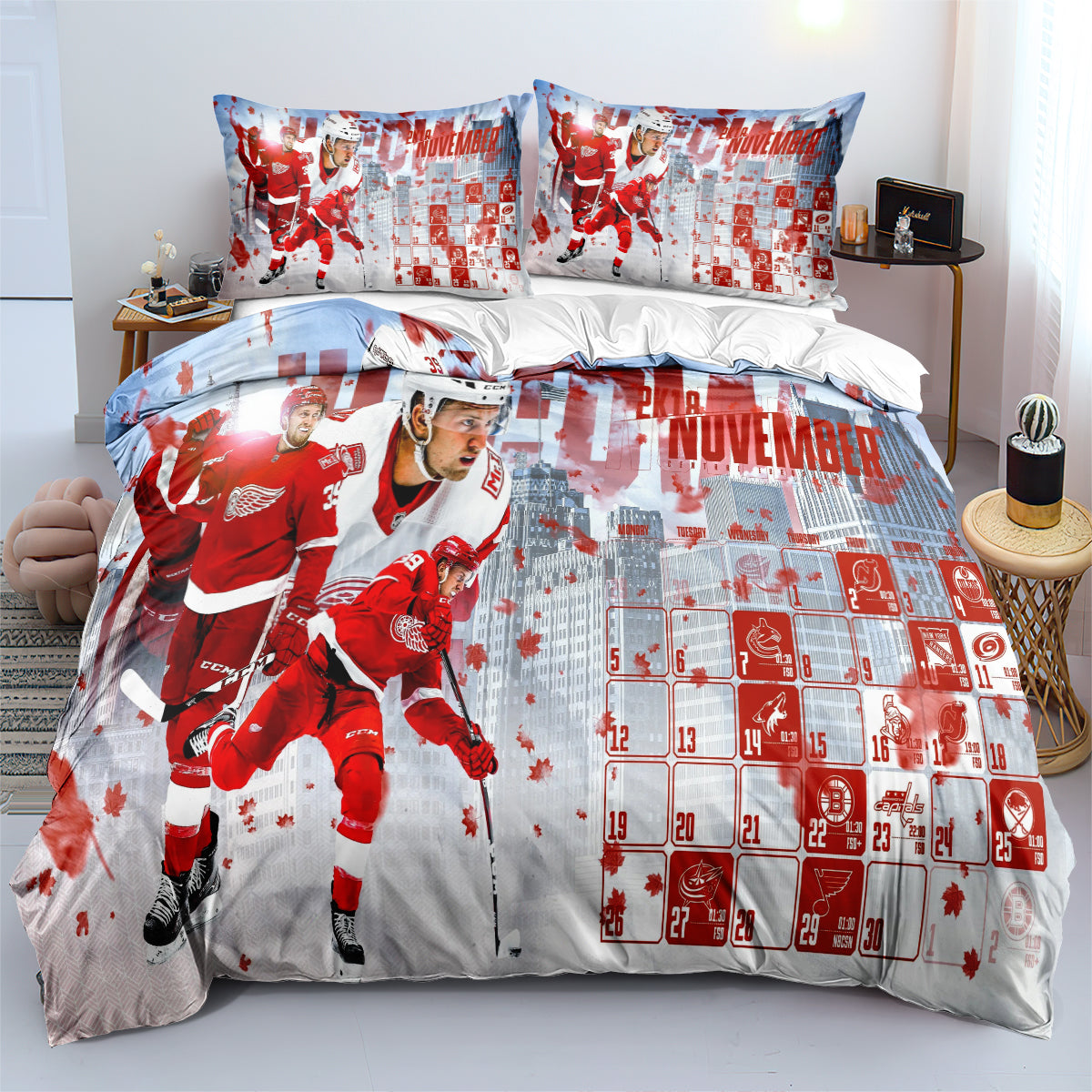 Hockey Detroit Bedding Set – Duvet Cover