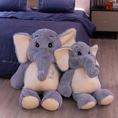 Giant Elephant Plush 🐘 (38-98 cm) – Soft XXL Cushion & Ultra Comfortable Cuddly Toy for Children