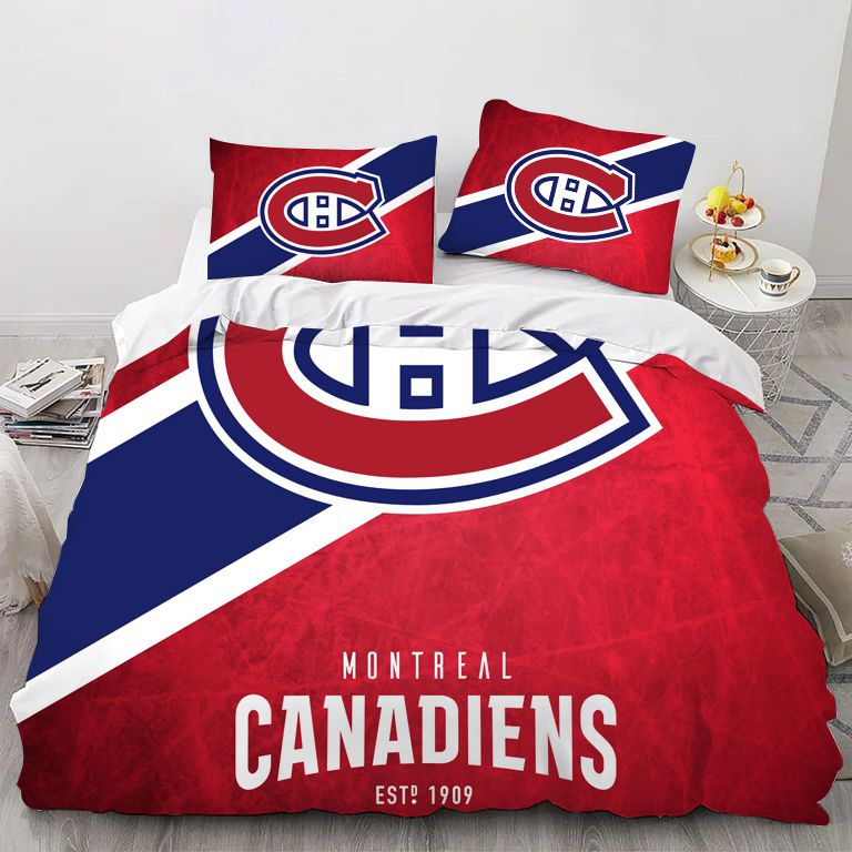 Montreal Team Ice Hockey Duvet Cover Bedding Set