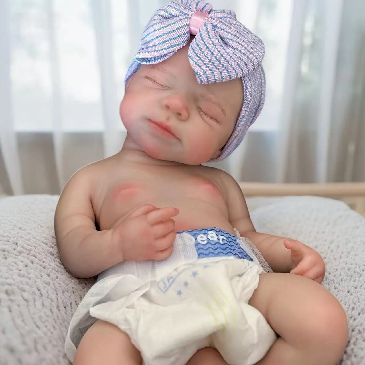 Poupée Reborn Soft Premium Silicone Reborn Girl Lifelike Nya 45cm