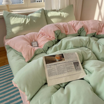 Ensemble de literie Colorful 100% Set 4pcs