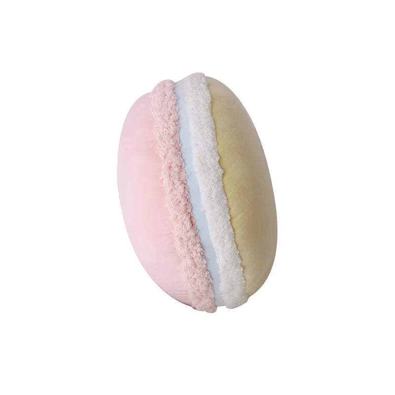 Coussin Macaron Rond – Coussin Déco Moelleux Style Pastel