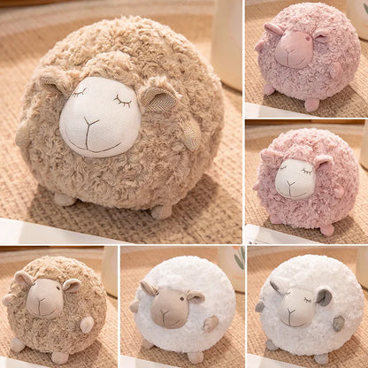 Peluche Mouton Boule Ultra Douce – Coussin Réconfortant 28 cm