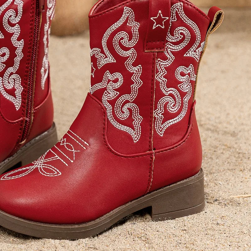 Bottes western pour enfant – Broderies style cowboy