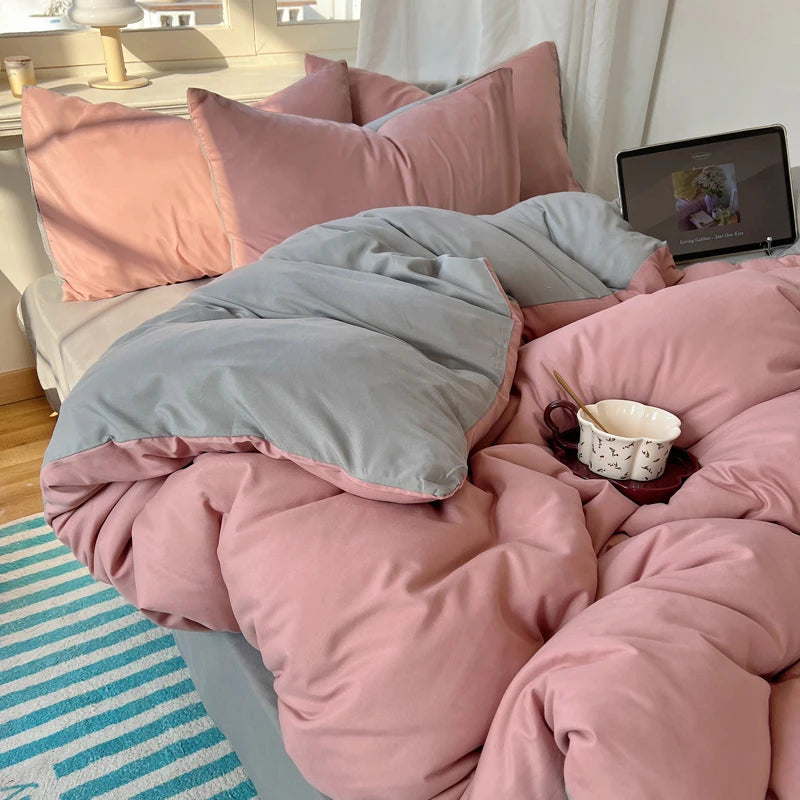 Ensemble de literie Colorful 100% Set 4pcs