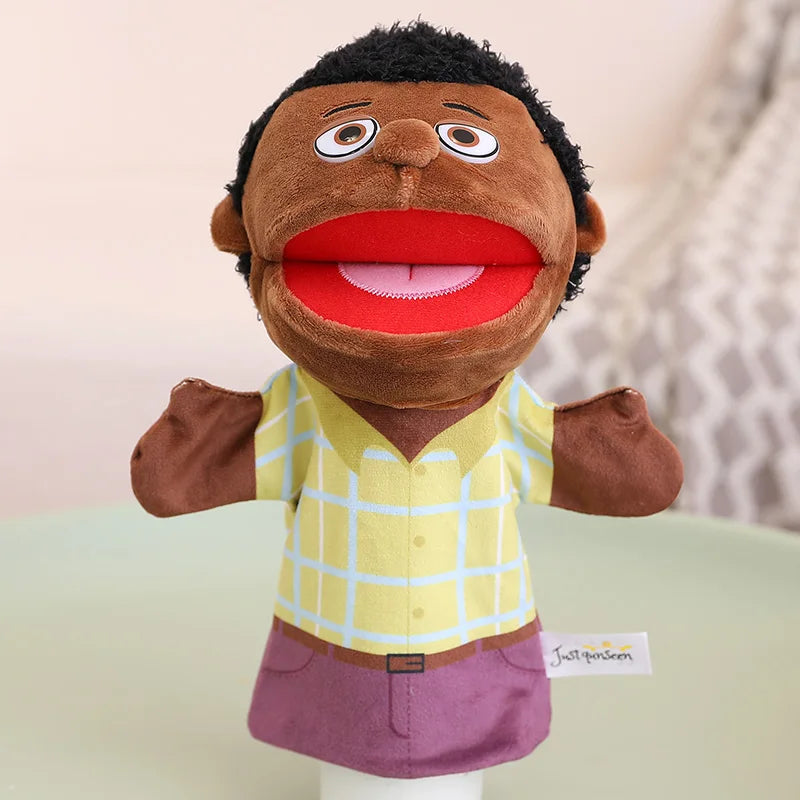 Marionnette à Main en Peluche – Poupée Interactive pour Histoires et Jeux Éducatifs