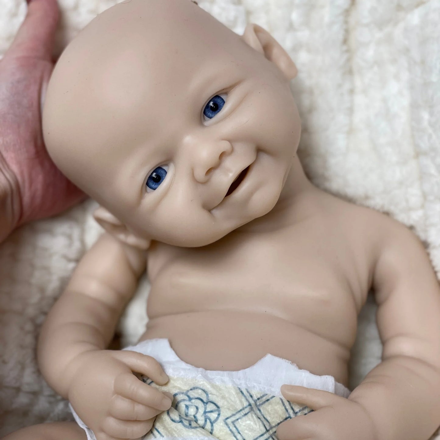 Poupée Reborn Doll Open Mouth Full Body Soft Premium Silicone Judith