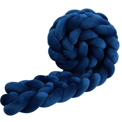 6-knot braided bed bumper – Stars Collection – Decorative textile accessory