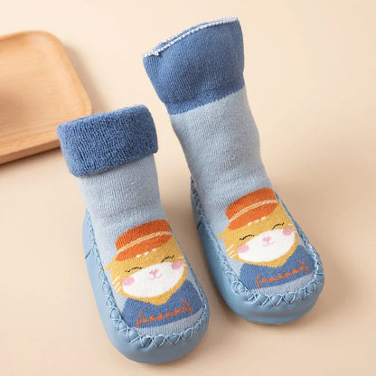 Chaussettes Pantoufles Bébé Antidérapantes – Souliers d’Intérieur Confortables
