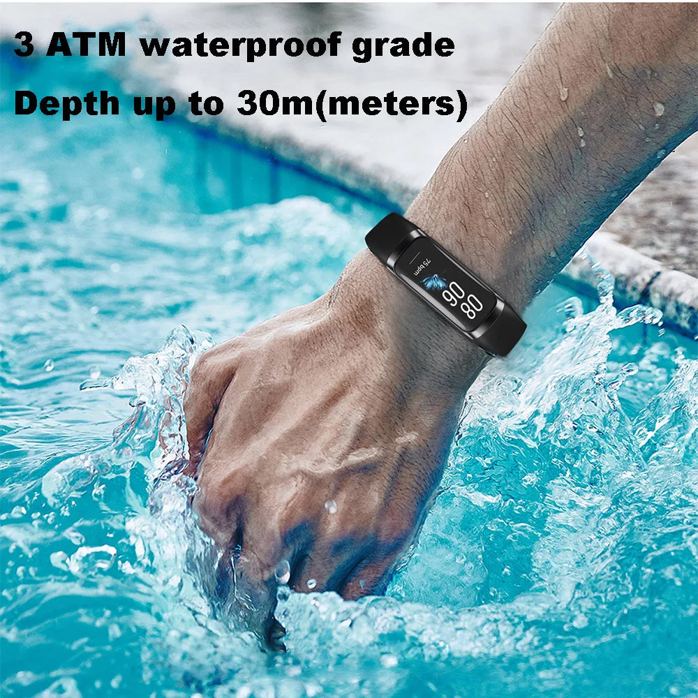 Montre Intelligente Fitness C60 – Bracelet Connecté Étanche 3ATM