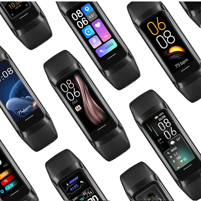 Montre Intelligente Fitness C60 – Bracelet Connecté Étanche 3ATM