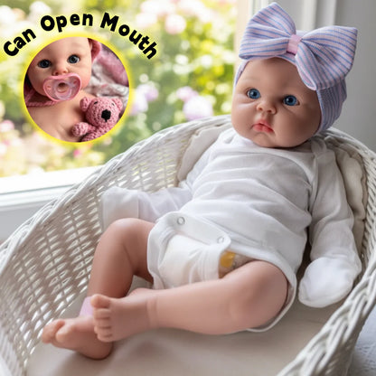 Poupée Reborn Open Mouth  Silicone Premium Doll Soft Touch Karina 45cm