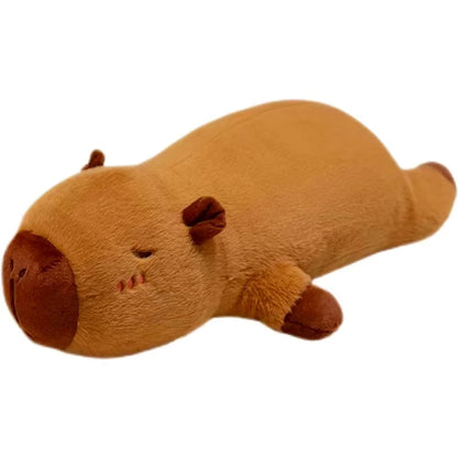 Peluche Capybara Kawaii Géante – Coussin Long Doux pour Enfant