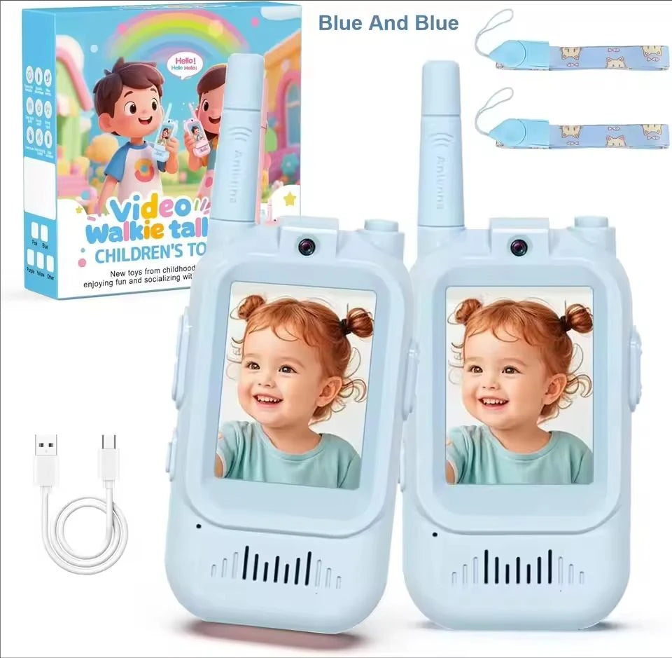 Talkies-walkies vidéo pour enfants – Lot de 2, écran 2 pouces, rechargeables - photo 6
