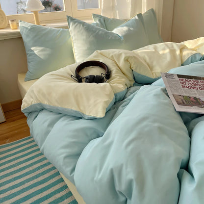 Ensemble de literie Colorful 100% Set 4pcs