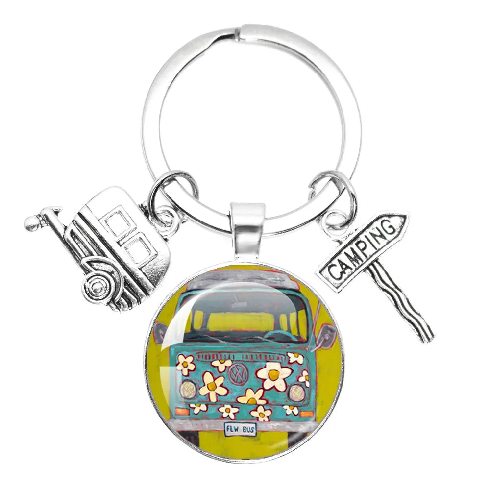 Porte clé Westfalia Vintage Hippie Peace