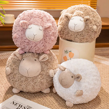 Peluche Mouton Boule Ultra Douce – Coussin Réconfortant 28 cm