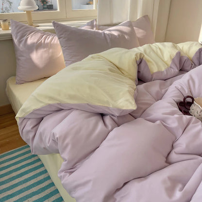 Ensemble de literie Colorful 100% Set 4pcs